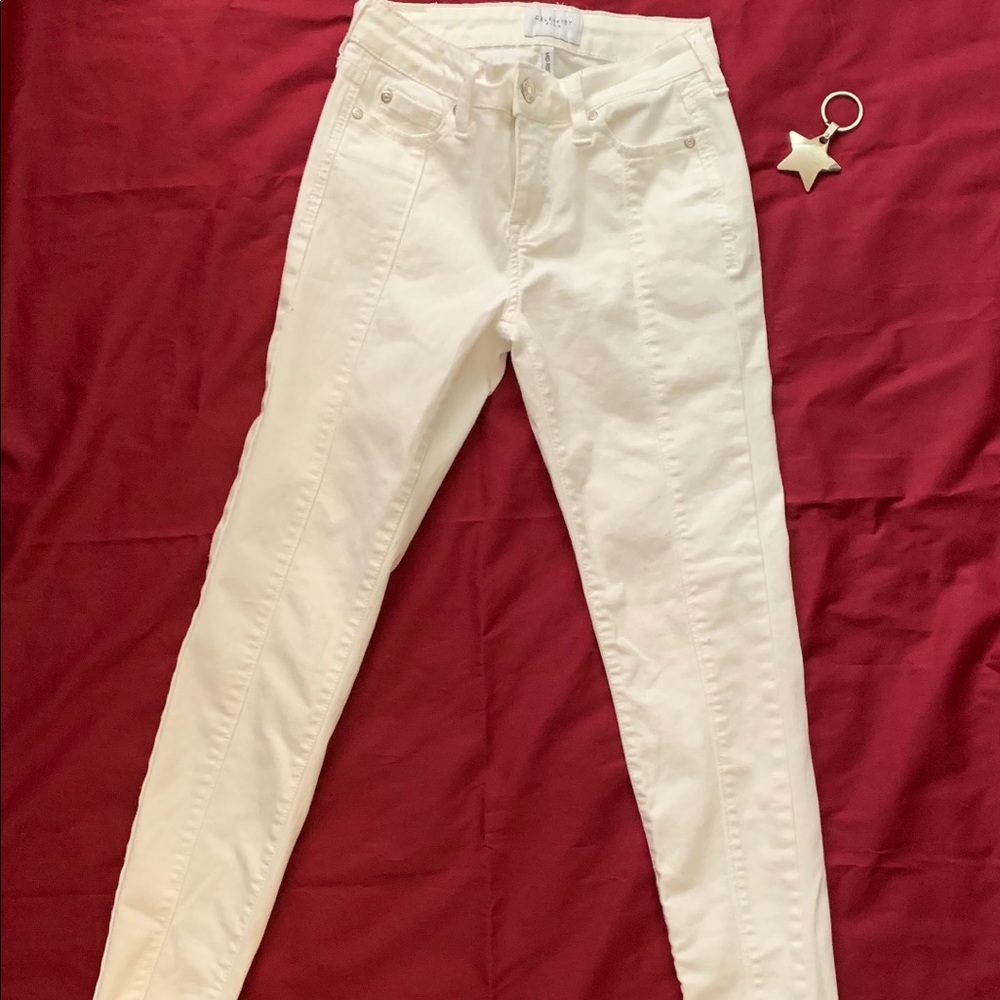 Celebrity Pink White Jeans